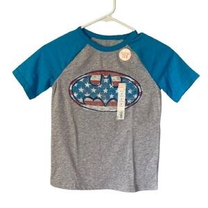 NWT. JUMPING BEANS Batman Patriotic T-Shirt